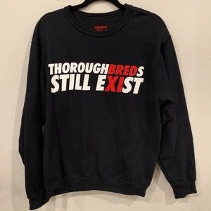 Men's Jordan Bred 11's Crewneck Sweatshirt Sz M